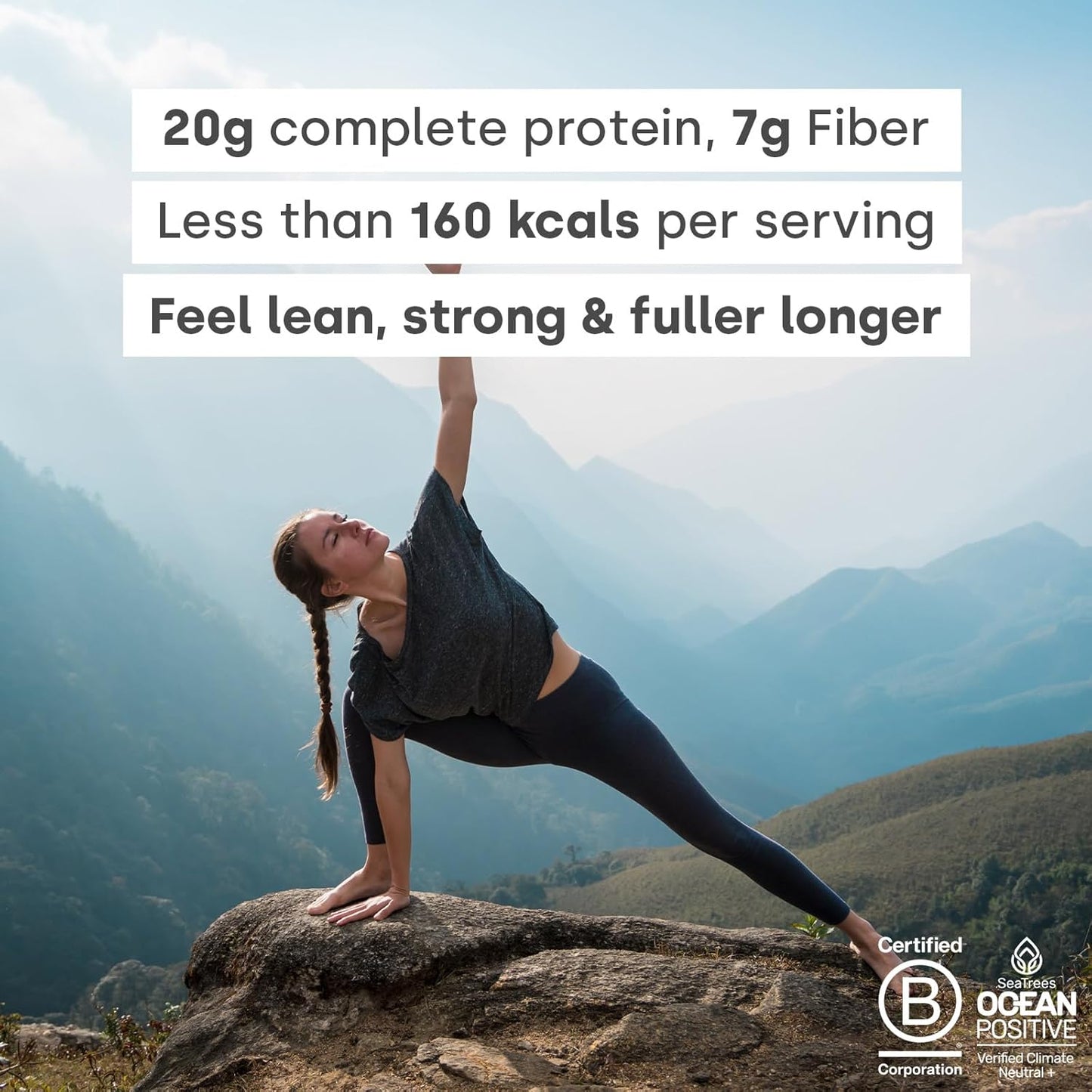 Chocolate Peanut Superblend Protein: Vegan Powder with Superfoods, Vitamins, and Minerals - 20g Plant-Based Protein/serv