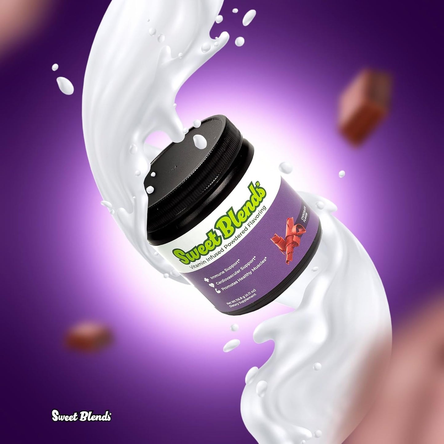 Chocolate Protein Flavor Powder with Daily Multi-Vitamin - Enhance and Customize Your Protein Shake - 20 Servings