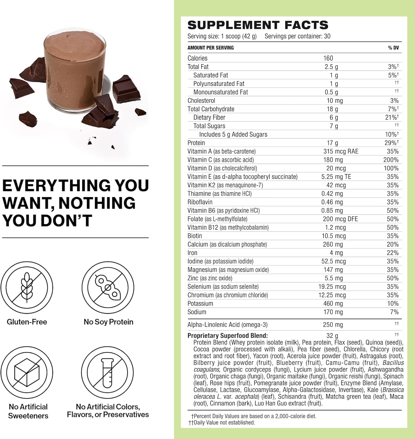 Chocolate Shakeology Whey Protein Powder: Gluten-Free Superfood Shake for Slimming Formula & Lean Muscle - 30 Servings