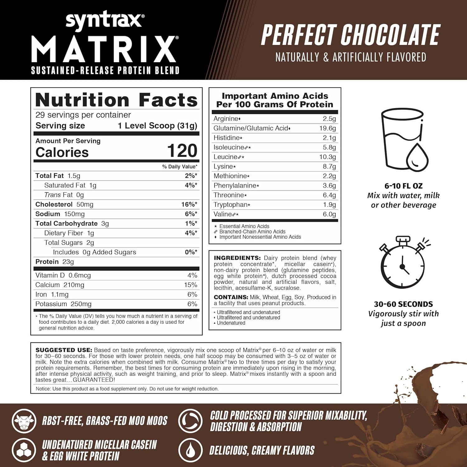 Chocolate Sustained-Release Protein Blend by Syntrax Nutrition - 2 lbs.