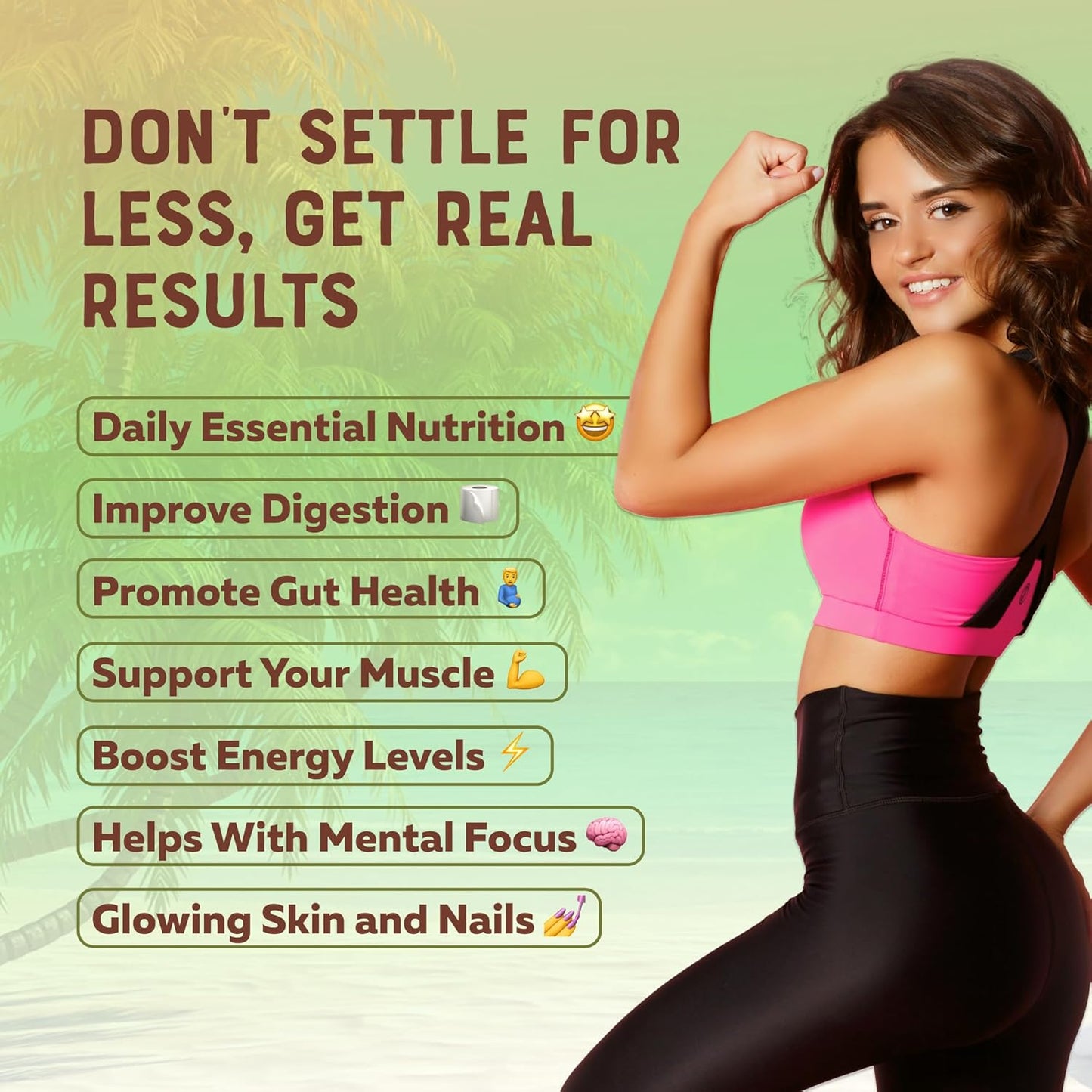 Chocolate Vegan Meal Replacement Powder with 23g Plant-Based Protein - Superfood, Greens, Prebiotics, Vitamins, Minerals - Dairy&Gluten Free - All-in-One Shake for Women & Men (15 Servings)