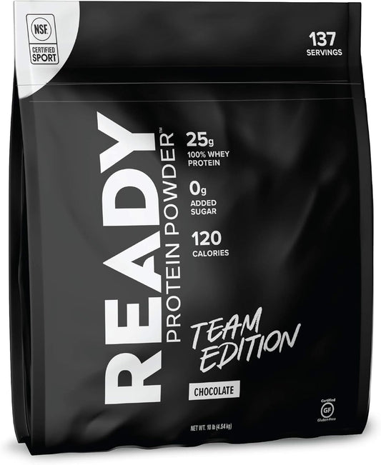 Chocolate Whey Protein Powder, 25g Protein, No Added Sugar, 7 Simple Ingredients, 10lb Bag