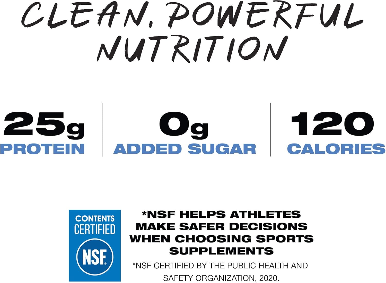 Chocolate Whey Protein Powder, 25g Protein, No Added Sugar, 7 Simple Ingredients, 10lb Bag