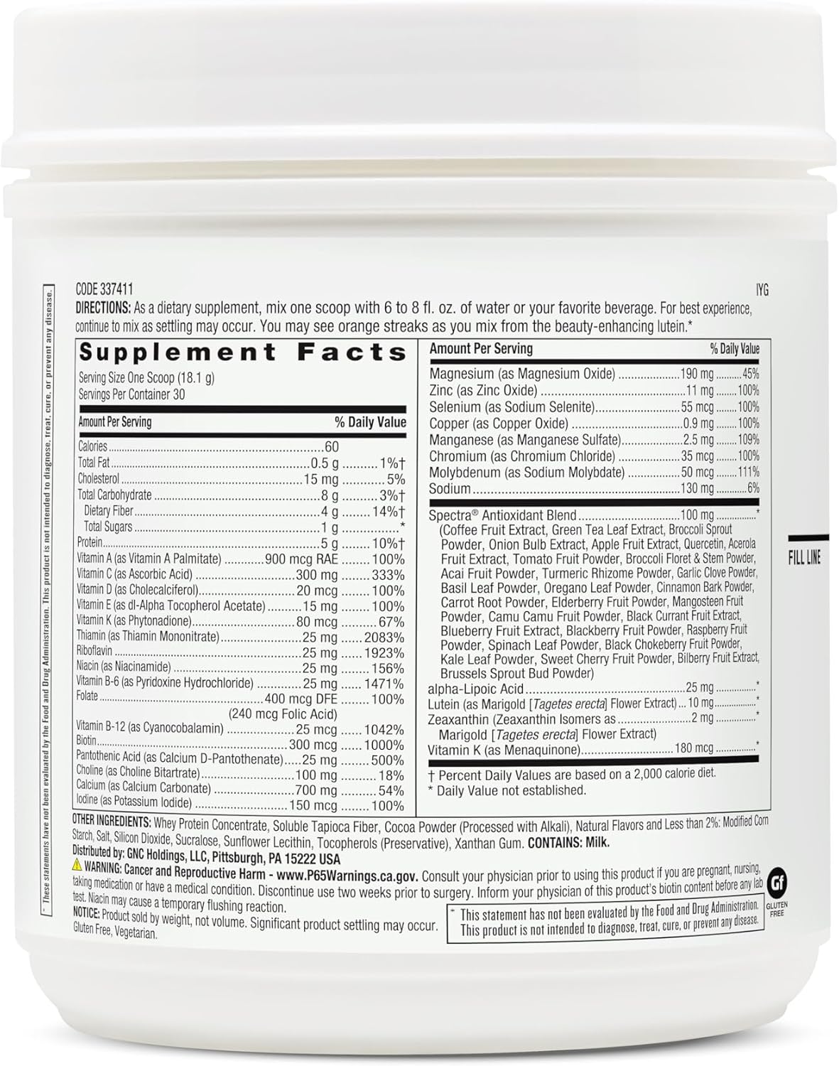 Chocolate Women's Multi Powder for Overall Wellness, Heart Health, Energy | 30 Servings