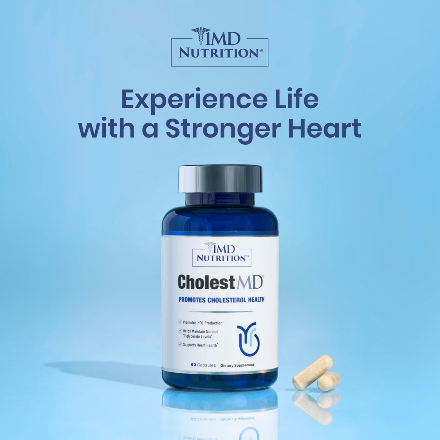 CholestMD Supplement with Olive Leaf Extract, Bergavit, Niacin, Garlic - 60 Capsules for Heart Health - BoostGo Australia