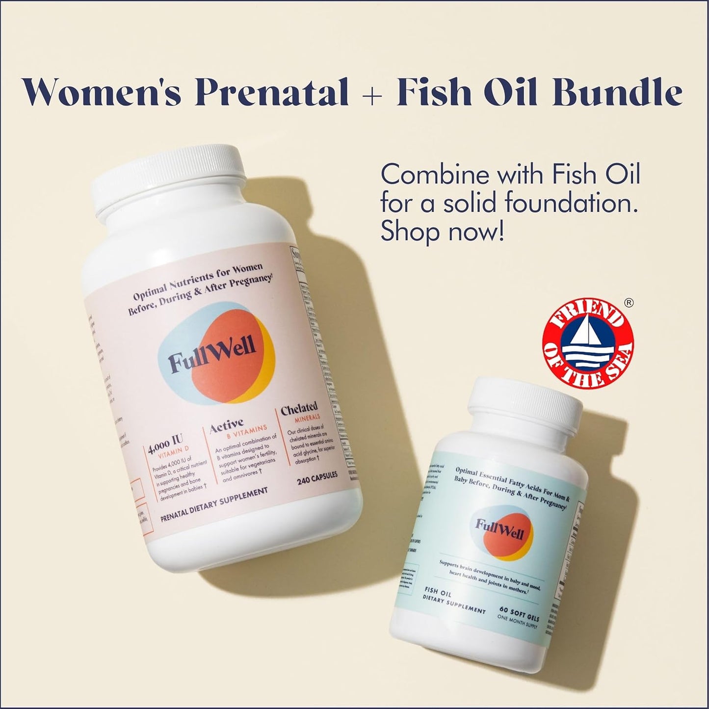 Choline-Rich FullWell Prenatal Vitamins for Expecting Mothers