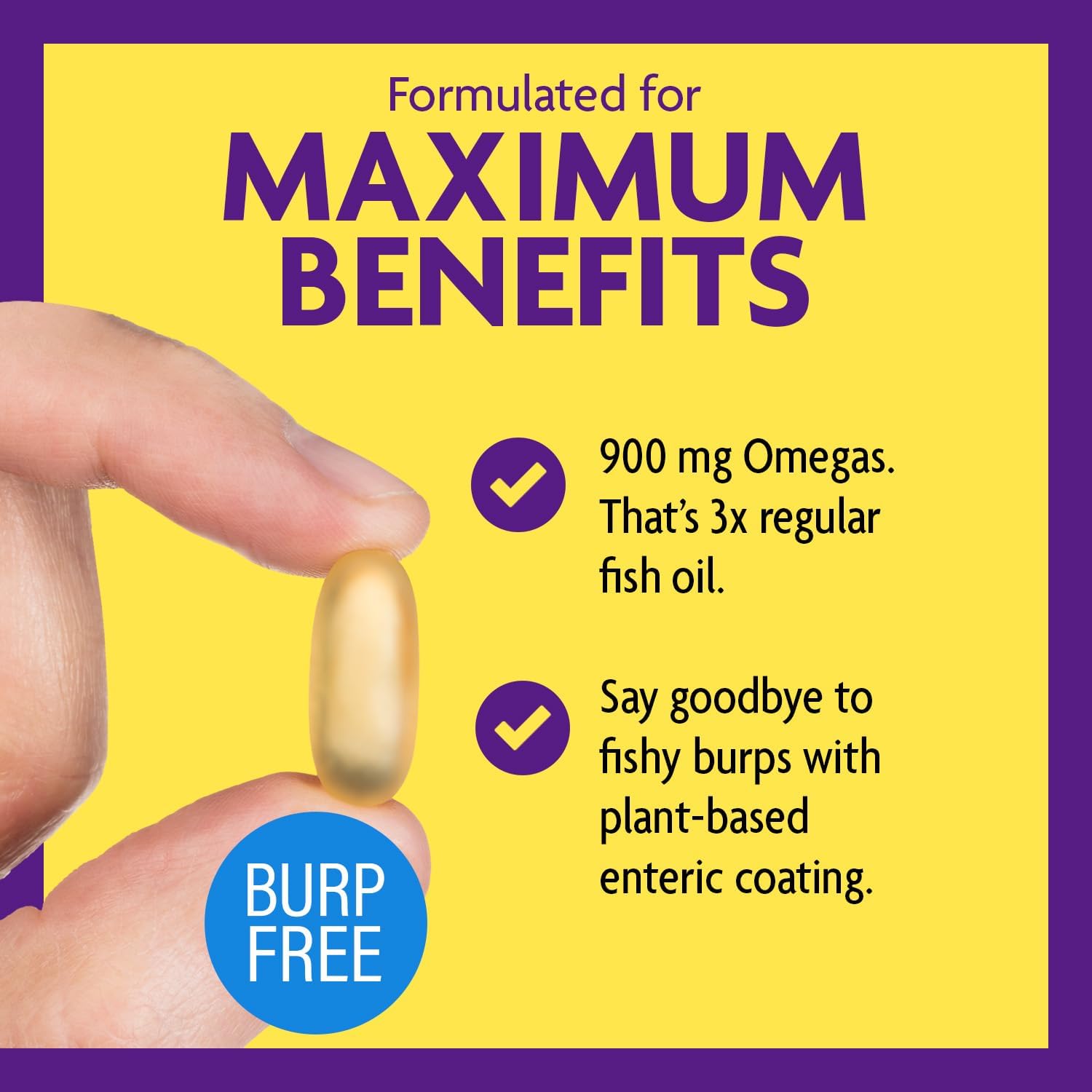 Choline & Triple Omega-3 Bundle for Memory, Mood, Brain Health - 550mg Choline Bitartrate (100 Capsules) + Triple Strength Omega (200 Softgels)