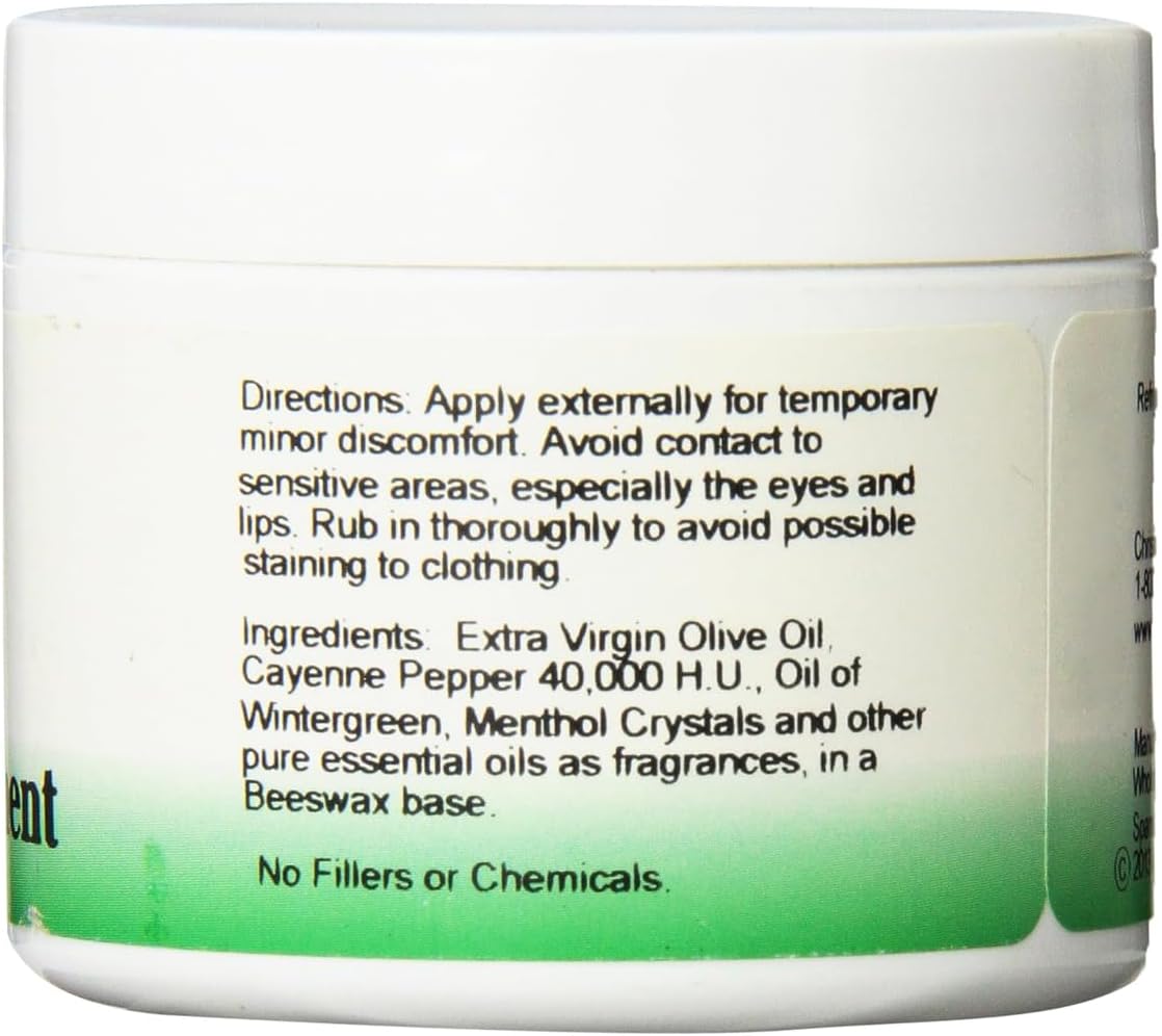 Christopher's Cayenne Heat Ointment, Herbal Topical for Discomfort & Circulation, 2 fl oz