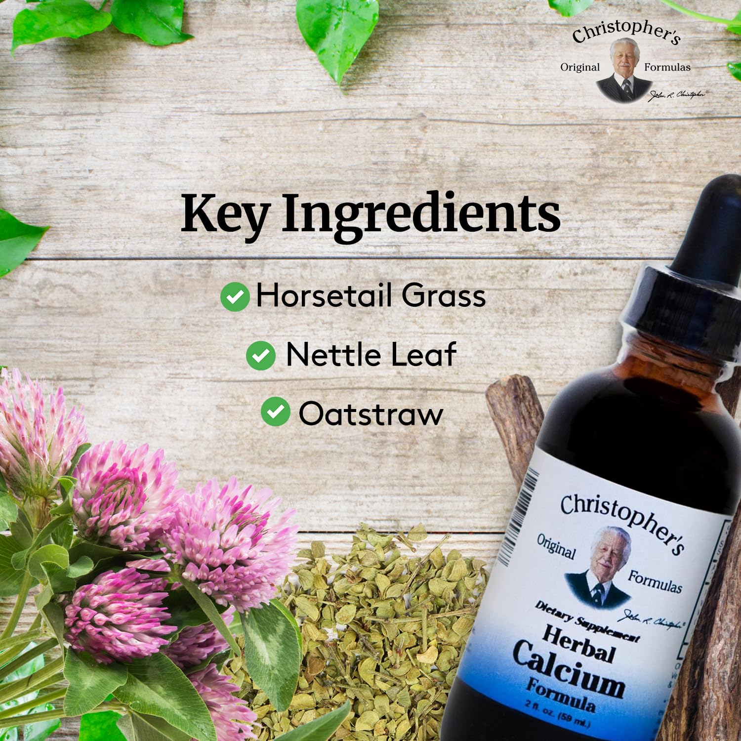 Christopher's Herbal Calcium Extract - Natural 2 oz Bone Health Support Formula