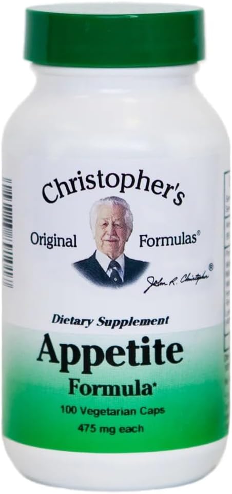 Christopher's Original Formulas Appetite Formula - 100 Capsules, Herbal Blend for Appetite Control and Digestive Health