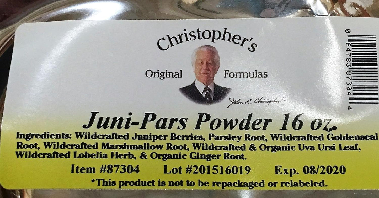 Christopher's Original Formulas Juni-Pars Powder - 16 OZ - Herbal Supplement