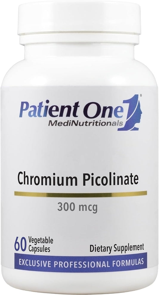 Chromium Picolinate 300 mcg Capsules for Heart and Metabolic Health - 60 Count