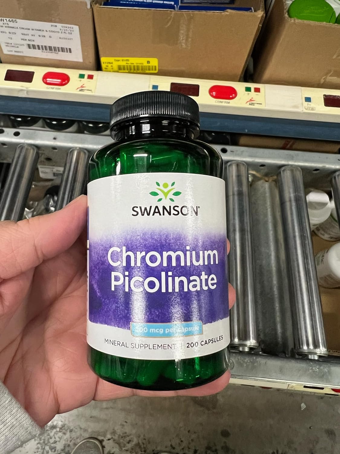 Chromium Picolinate Supplement - 200 Capsules with 200mcg - Natural Source of Chromium for Healthy Living