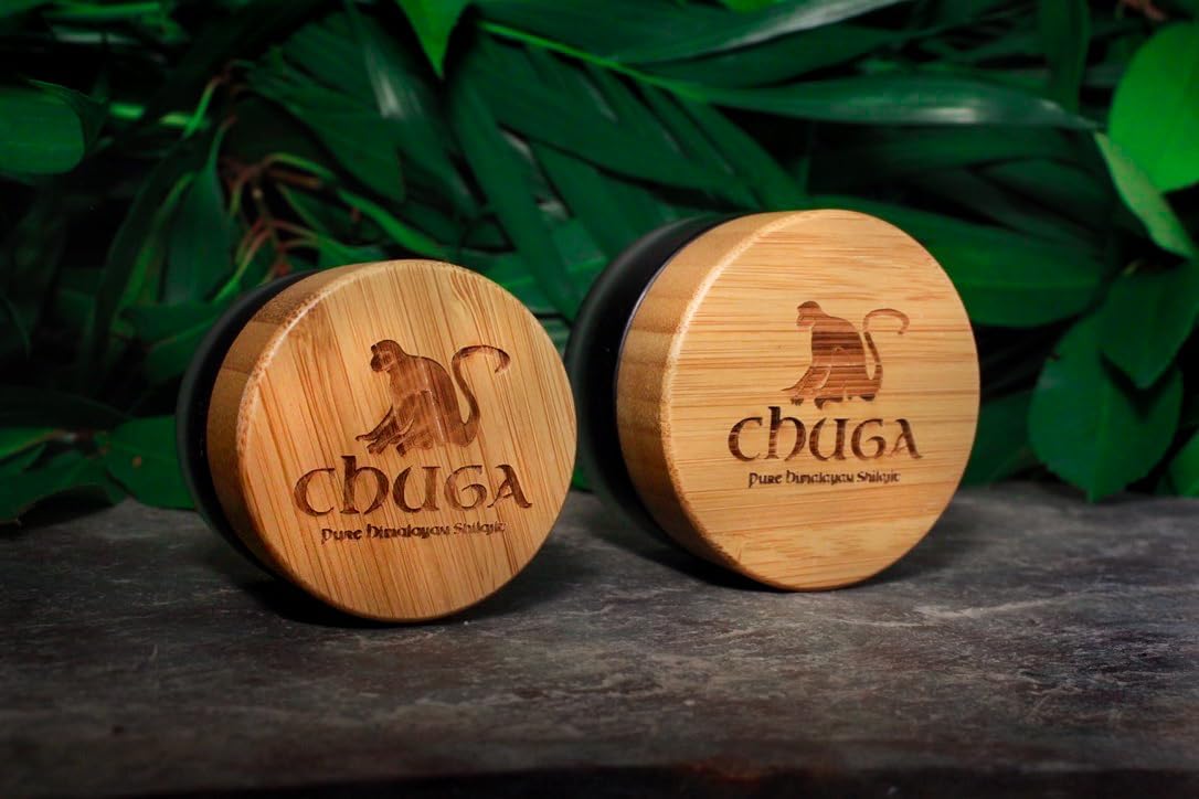 Chuga's Pure Himalayan Shilajit Resin - Grade A Organic Shilajit, 74+ Fulvic Acid, Lab Tested in USA - 100 Servings (2 Pack)