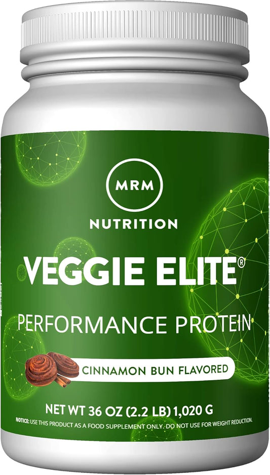 Cinnamon Bun Flavored Vegan Protein Powder with BCAAs and Digestive Enzymes - 30 Servings
