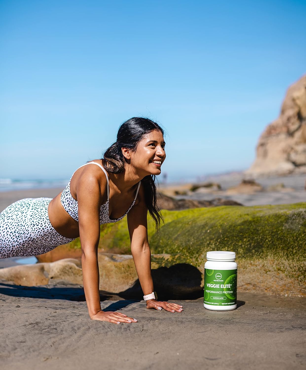 Cinnamon Bun Flavored Vegan Protein Powder with BCAAs and Digestive Enzymes - 30 Servings