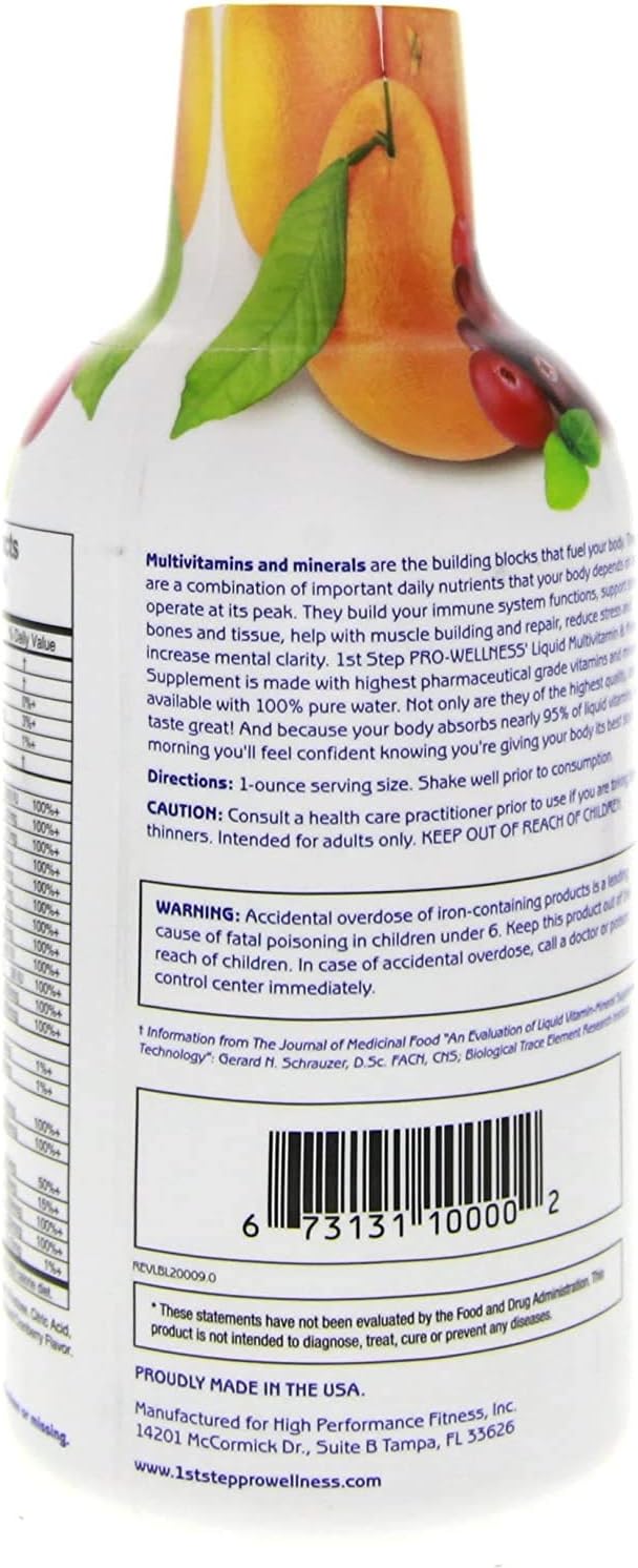 Citrus Burst Liquid Multivitamin & Mineral Supplement - 16 fl oz Bottle