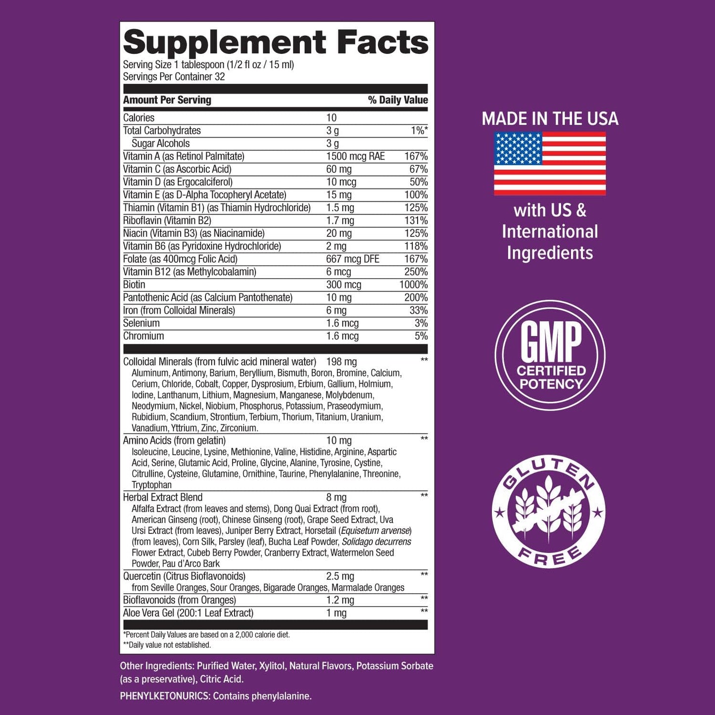 Citrus Oasis Flavored Liquid Multivitamin by Hi-Health - 16 fl oz Bottle