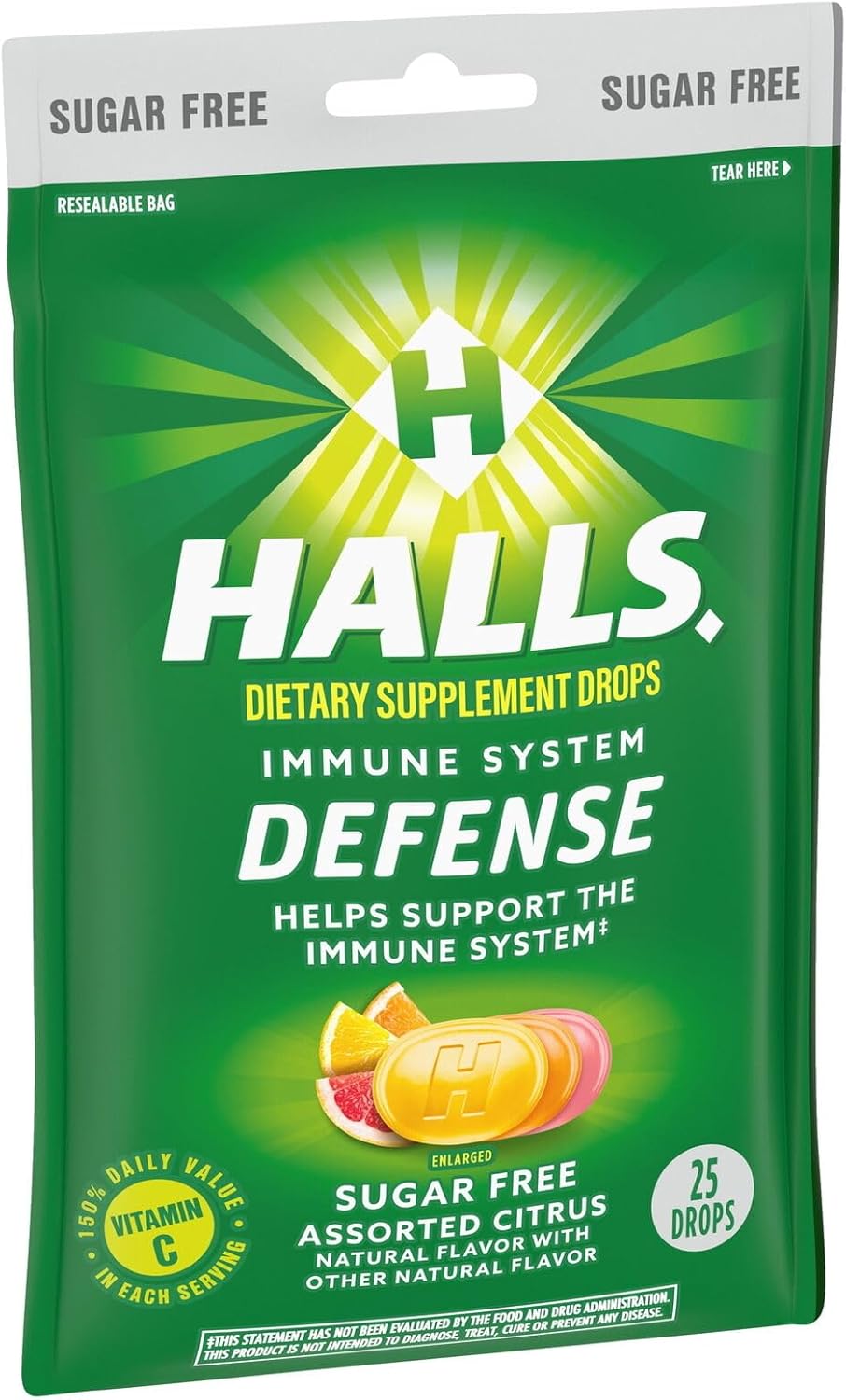 Citrus Sugar-Free Vitamin C Drops for Immune Support - SUPTMAX Abseits Defense, 25 Drops