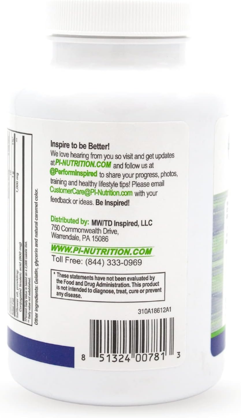 CLA Softgels 1000mg Safflower Oil for Lean Body Composition - 120 Count