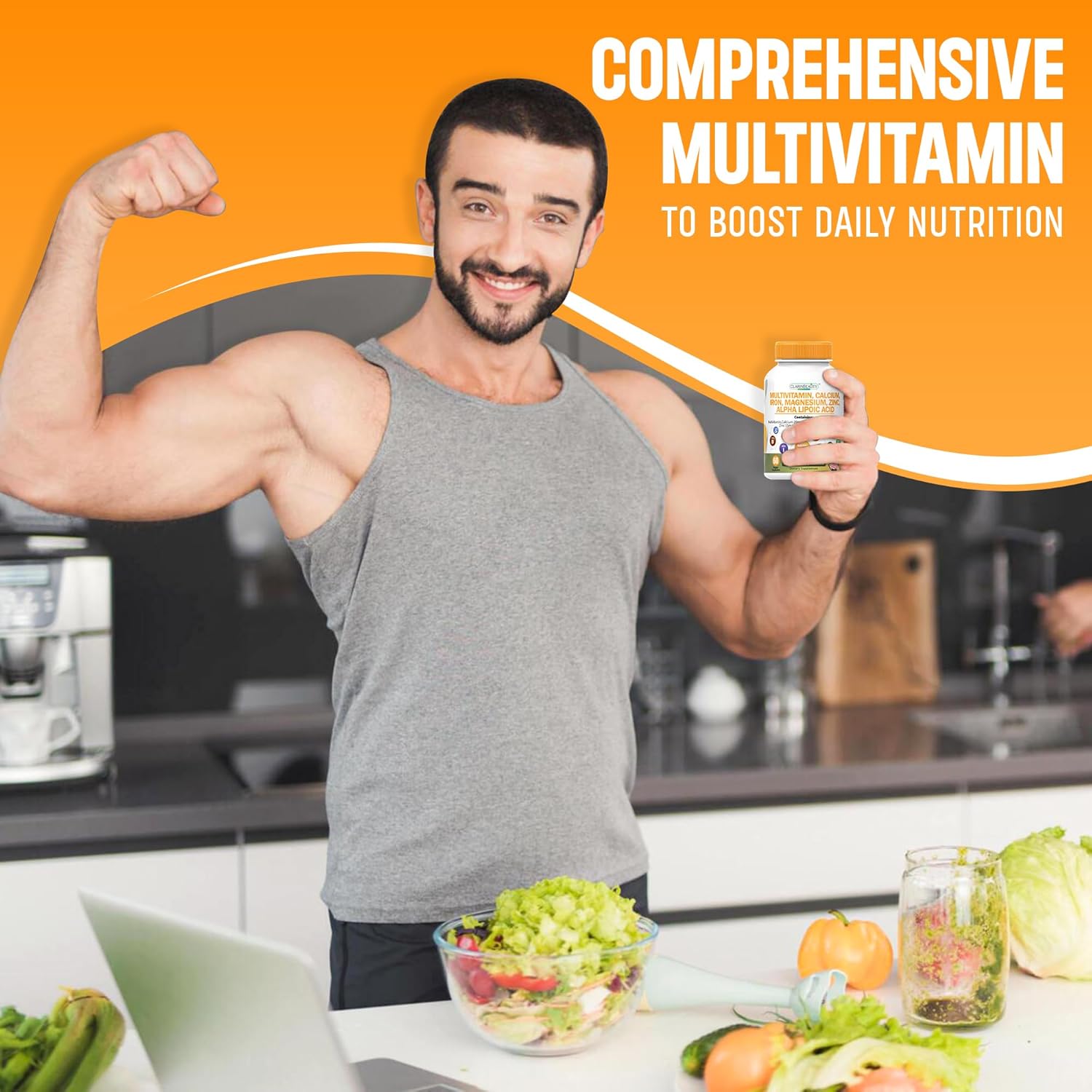 ClarinBeauty Multivitamin with Essential Nutrients for Heart, Energy, Metabolism, Immune Support & More