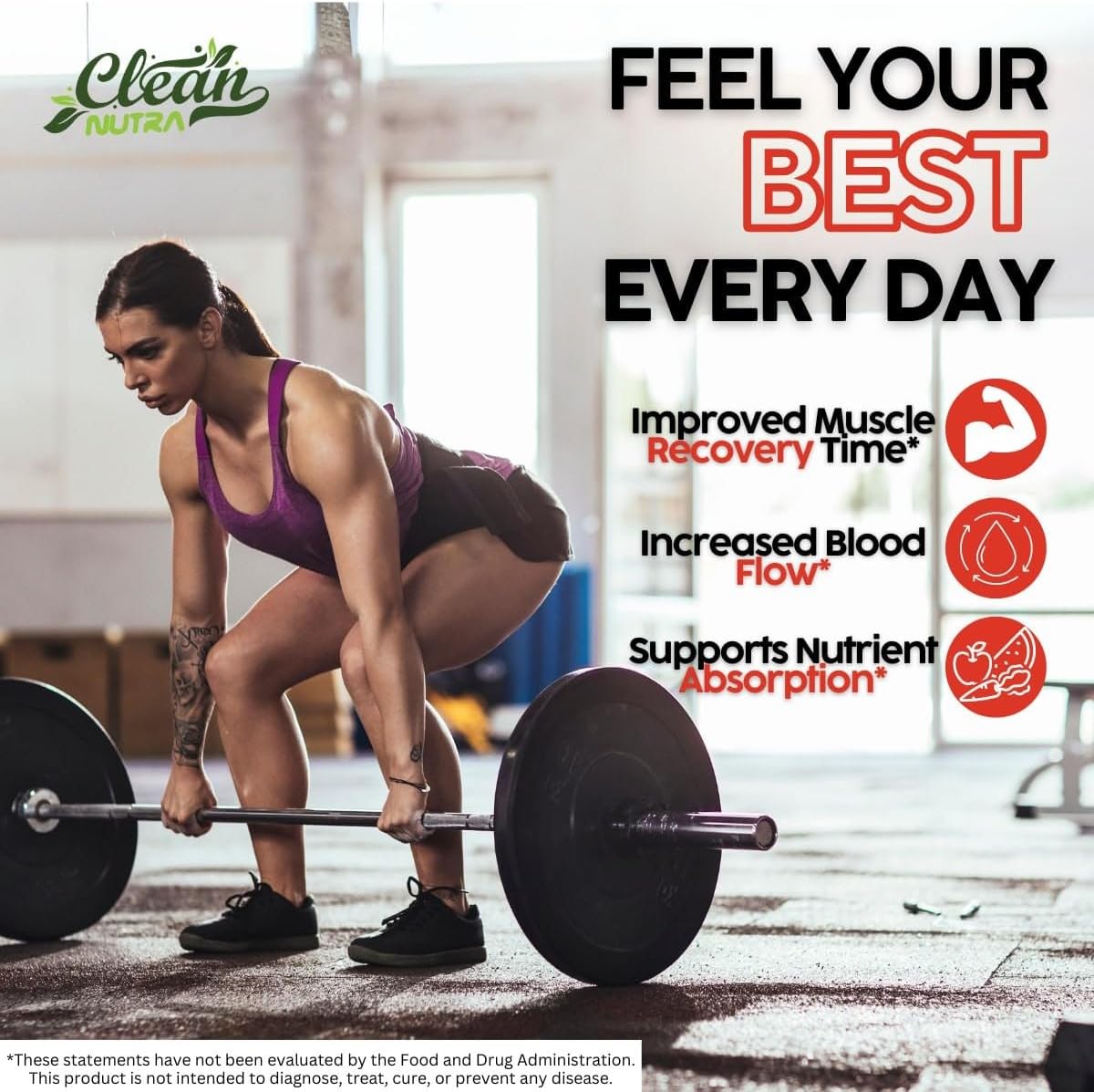 Clean Nutra Liquid Drops Supplement with Cayenne Pepper, Hawthorn Berry, Vitamin D3 K2, Beet Root Powder, Ceylon Cinnamon, Turmeric Curcumin, Organic Panax Ginseng, and Berberine Extract - VIT D K Formula