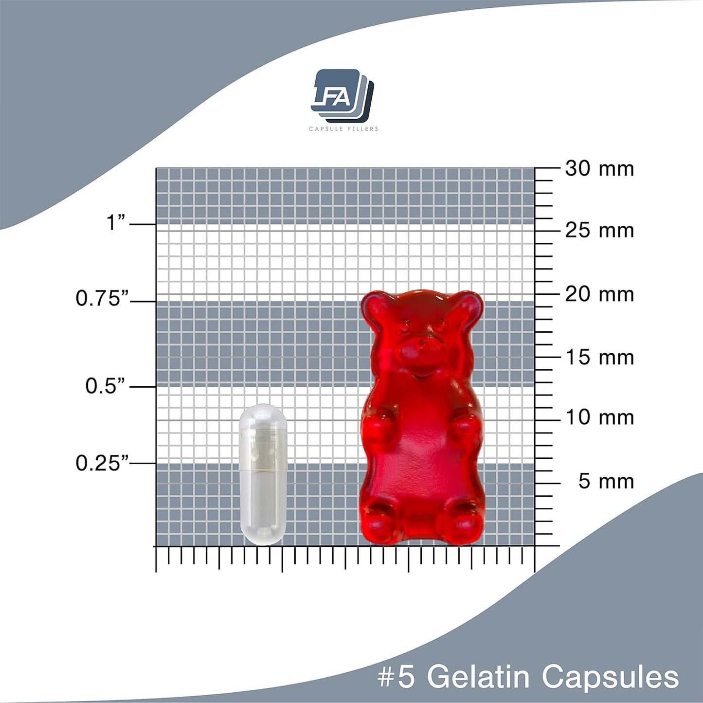 Clear Gelatin Size 5 Empty Capsules (120 Count) for DIY Supplement Pills - Halal Certified - Fits Capsule Press Tray
