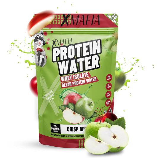 Clear Protein Powder XMafia - Apple Iso Juice Protein Water - 30 Servings, 20g Protein, Keto-Friendly Whey Isolate Hydrator - Post-Workout Drink