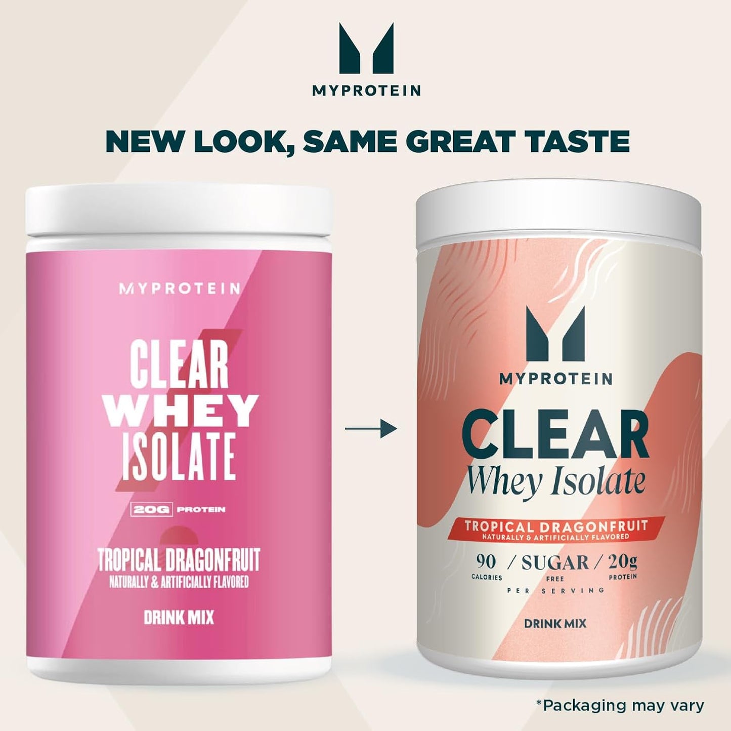 Clear Whey Isolate Protein Powder Tropical Dragonfruit Flavor - 1.1 Lb (20 Servings) with 20g Protein per Serving - BoostGo Australia