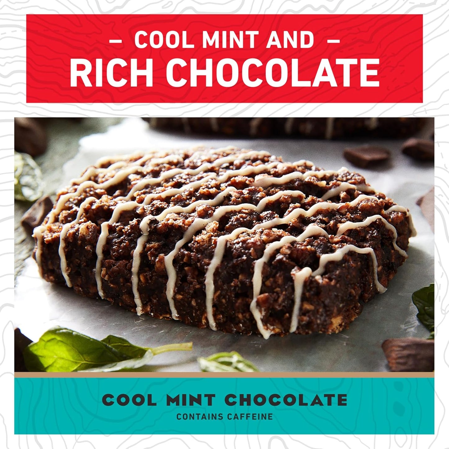 CLIF BAR Cool Mint Chocolate Caffeine Energy Bars with Organic Oats, Non-GMO Plant Based Protein (10 Pack)