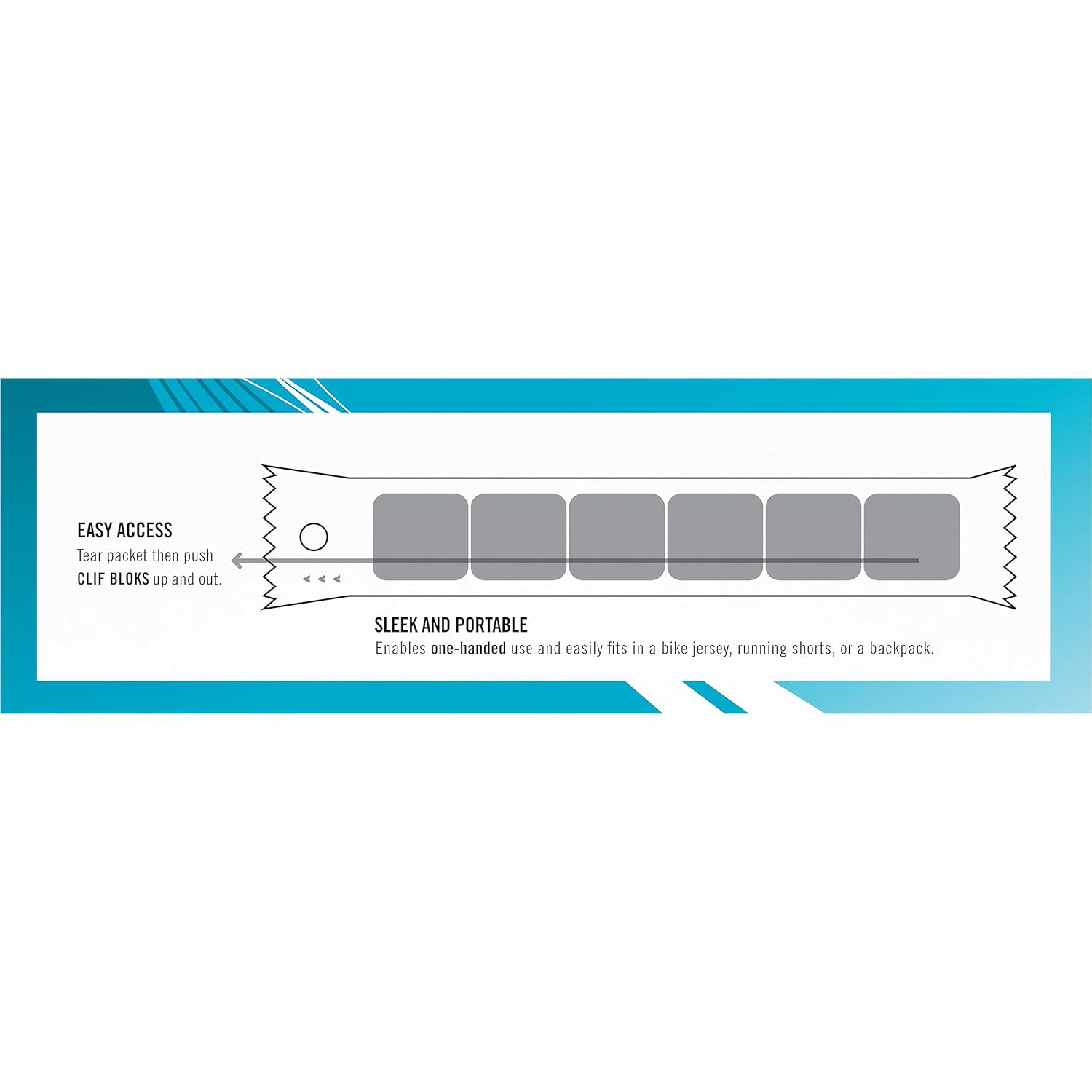 CLIF BLOKS Energy Chews - Tropical Punch Flavor with Caffeine - Non-GMO - Plant Based - Fast Fuel for Cycling and Running - Includes Carbohydrates and Electrolytes - 2.12 oz (18 Count)