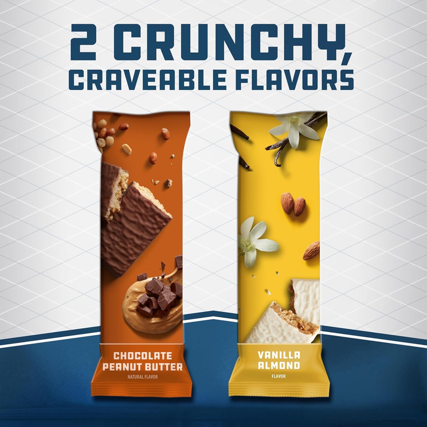 CLIF Builders Protein Bars Variety Pack - Chocolate Peanut Butter & Vanilla Almond Flavors - Plant Based, Gluten Free, Non-GMO - 20g Protein, Low Glycemic - 2.4 oz Bars (10 Count)