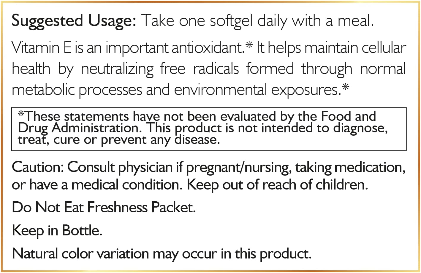 Cocó March Natural Vitamin E 400 IU Softgels - Mixed Tocopherols, Beauty Support - 3 Month Supply, Gluten-Free, Paleo, Dairy-Free, Keto - 100 Softgels