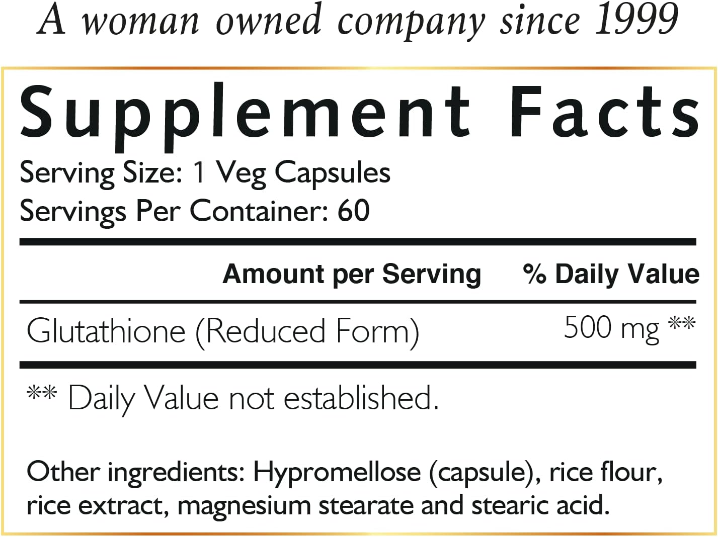 Cocó March N.M.D Molecular Glutathione 500mg - Skin Antioxidant Supplement, Vegan & Gluten-Free, 60 Veg Capsules