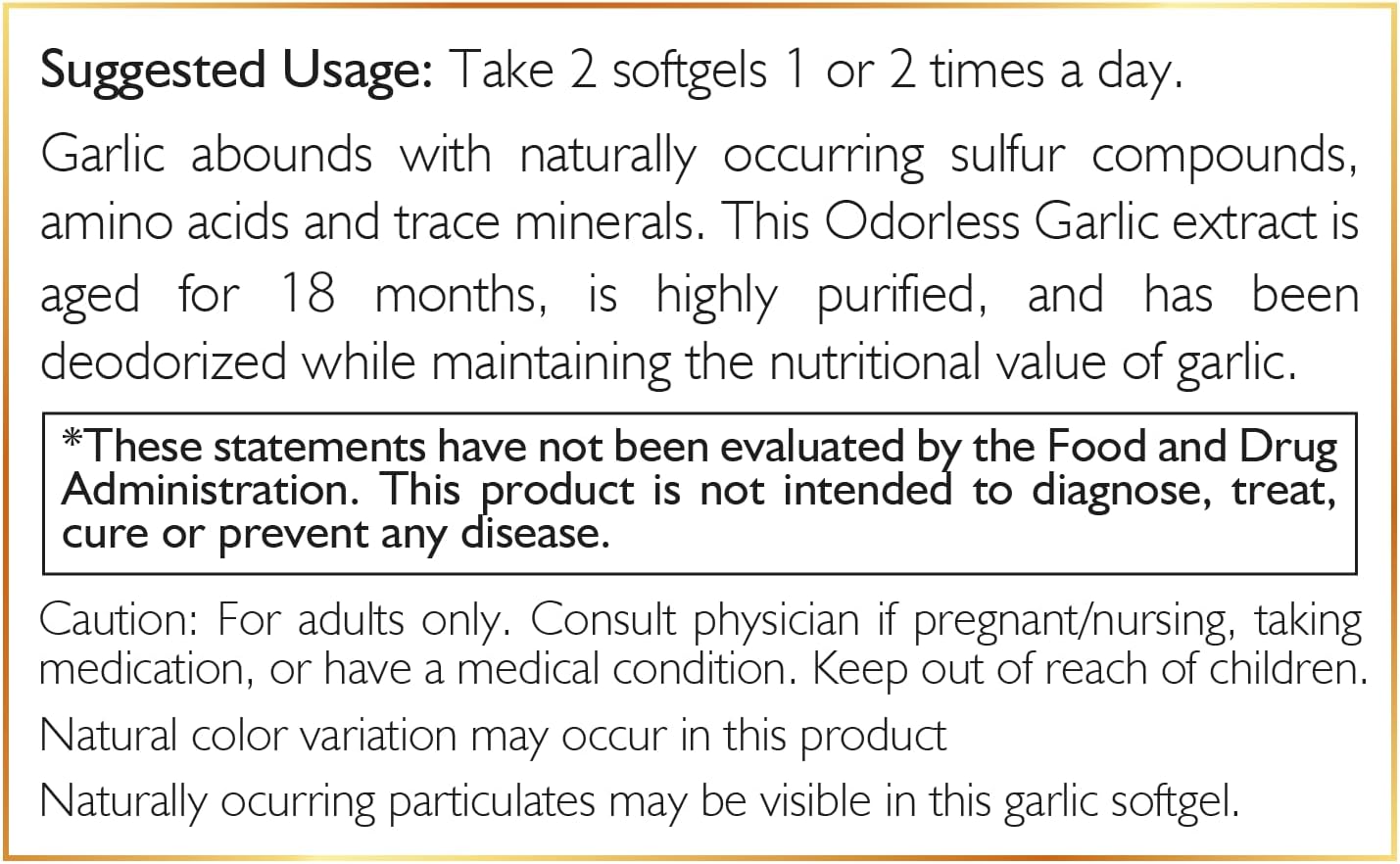 Cocó March N.M.D Odorless Garlic Oil - Immune & Microbiome Support, Gluten-Free, Dairy-Free, Paleo & Keto Friendly - 50 Servings