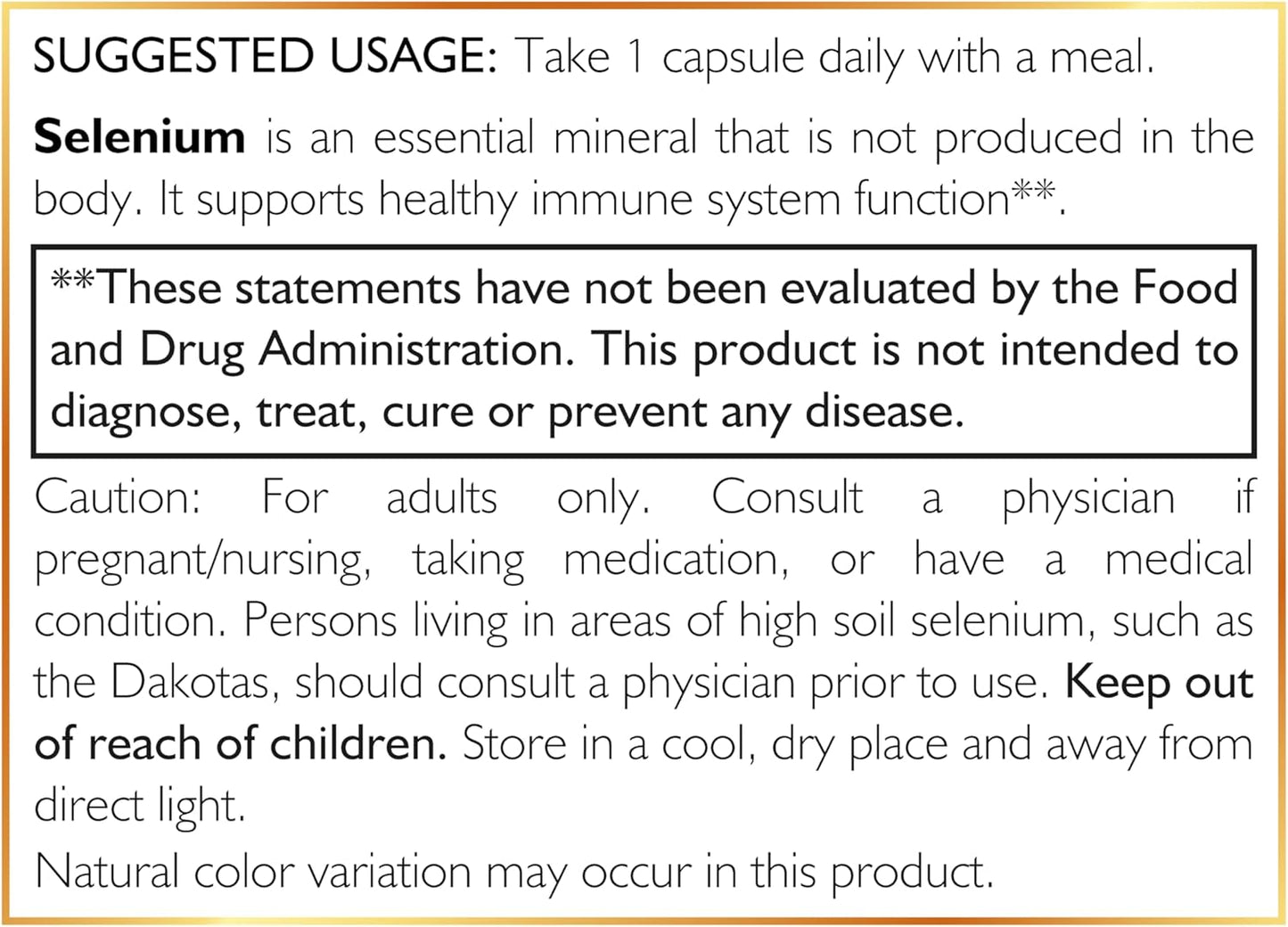 Cocó March N.M.D Selenium Supplement - 200 mcg, 90 Capsules - Thyroid Health Support - Gluten, Soy, Dairy, GMO Free - Vegan - 3 Month Supply
