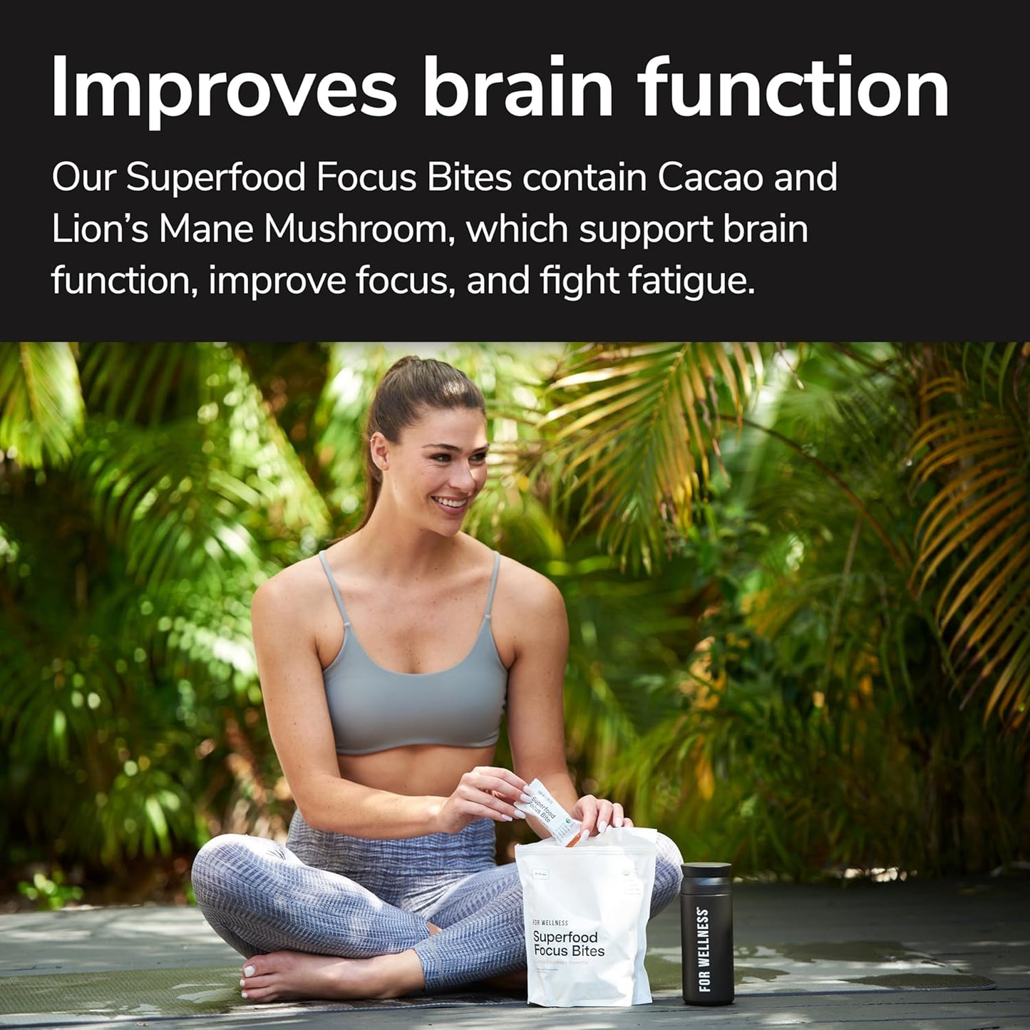 Cocoa Espresso Brownie Wellness Bites: 10 Count for Reduced Fatigue, Improved Digestion, and Brain Function Support