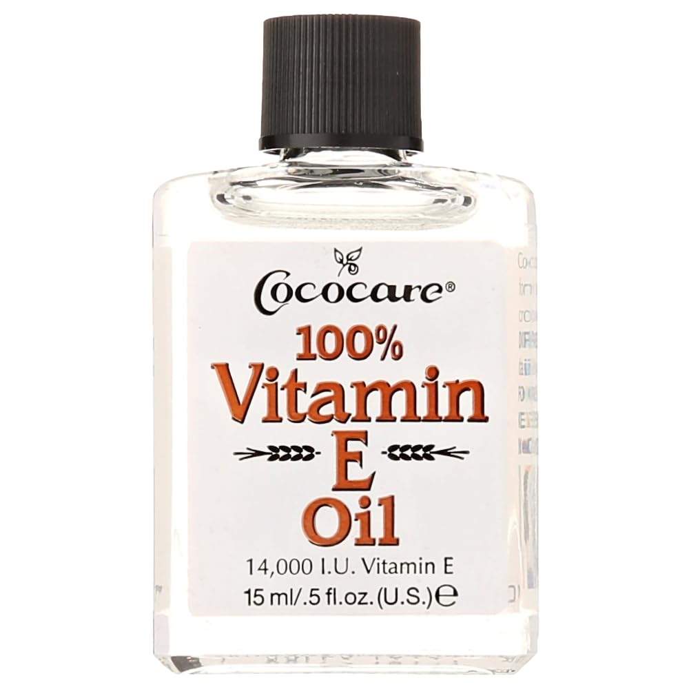 COCOCARE 100% Vitamin E Oil, 14000 I.U., 0.5 Fl Oz - Skin Moisturizer and Antioxidant for Protection