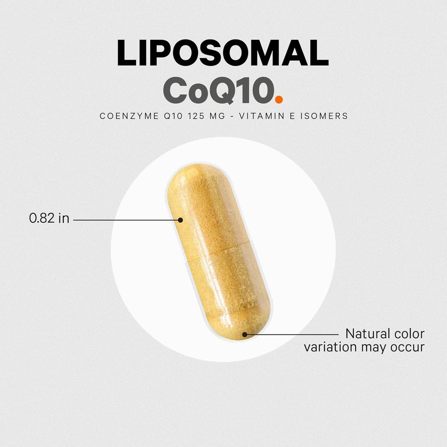Codeage Liposomal CoQ10 Supplement with Vitamin E Isomers - 125mg Coenzyme Q10 - 60 Capsules - Vegan & Non-GMO - 2-Month Supply