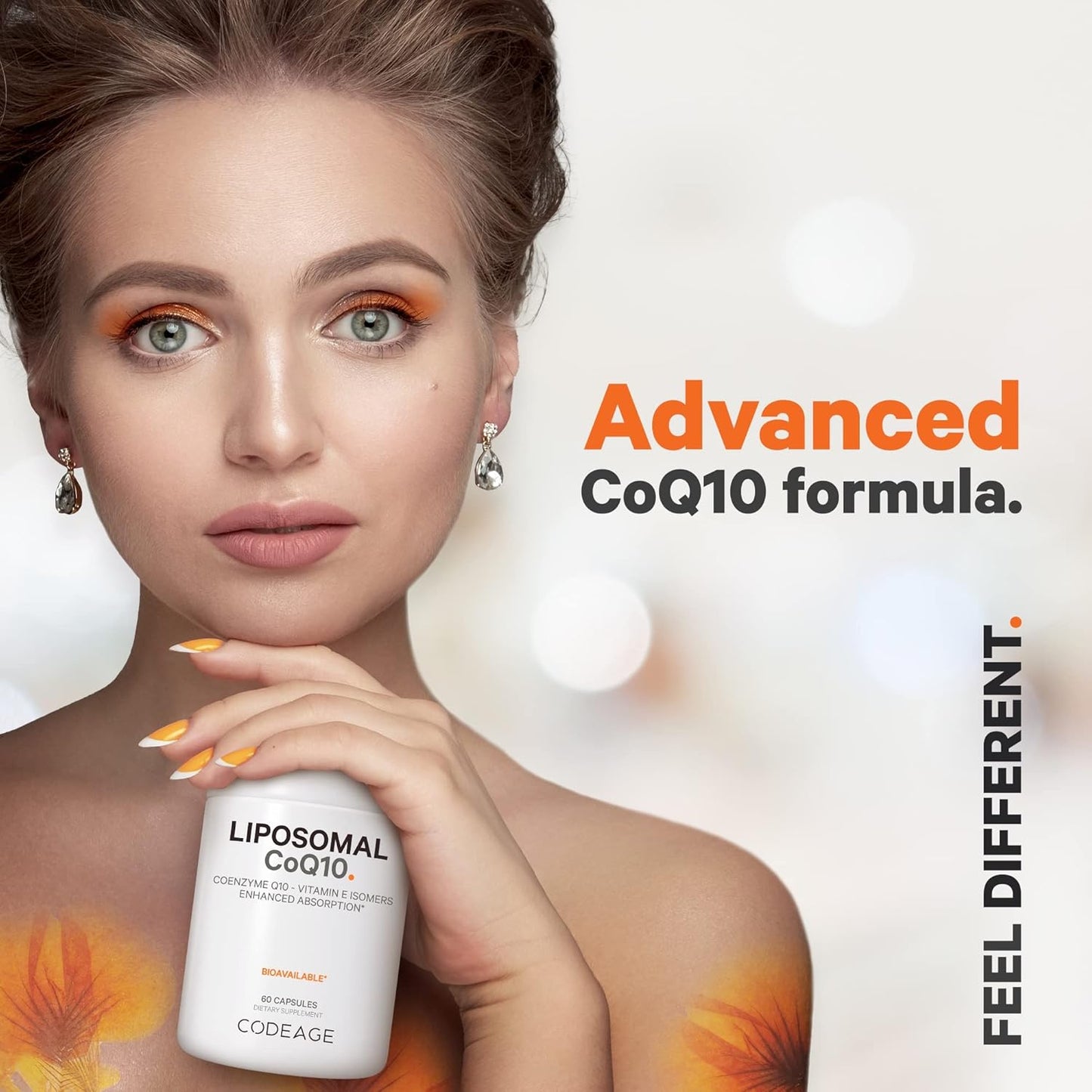 Codeage Liposomal CoQ10 Supplement with Vitamin E Isomers - 125mg Coenzyme Q10 - 60 Capsules - Vegan & Non-GMO - 2-Month Supply