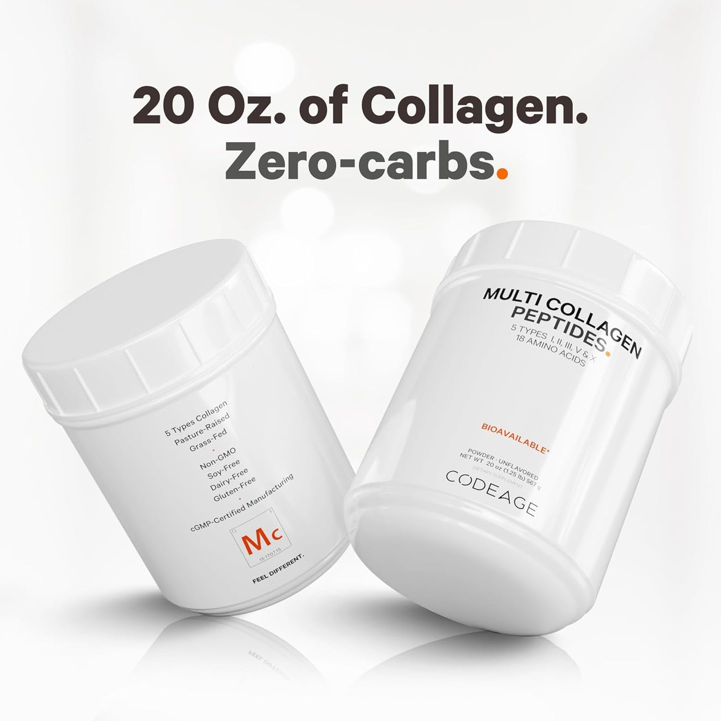 Codeage Ultimate Muscle & Recovery Bundle: Collagen Peptides Powder + Beef Protein Supplement