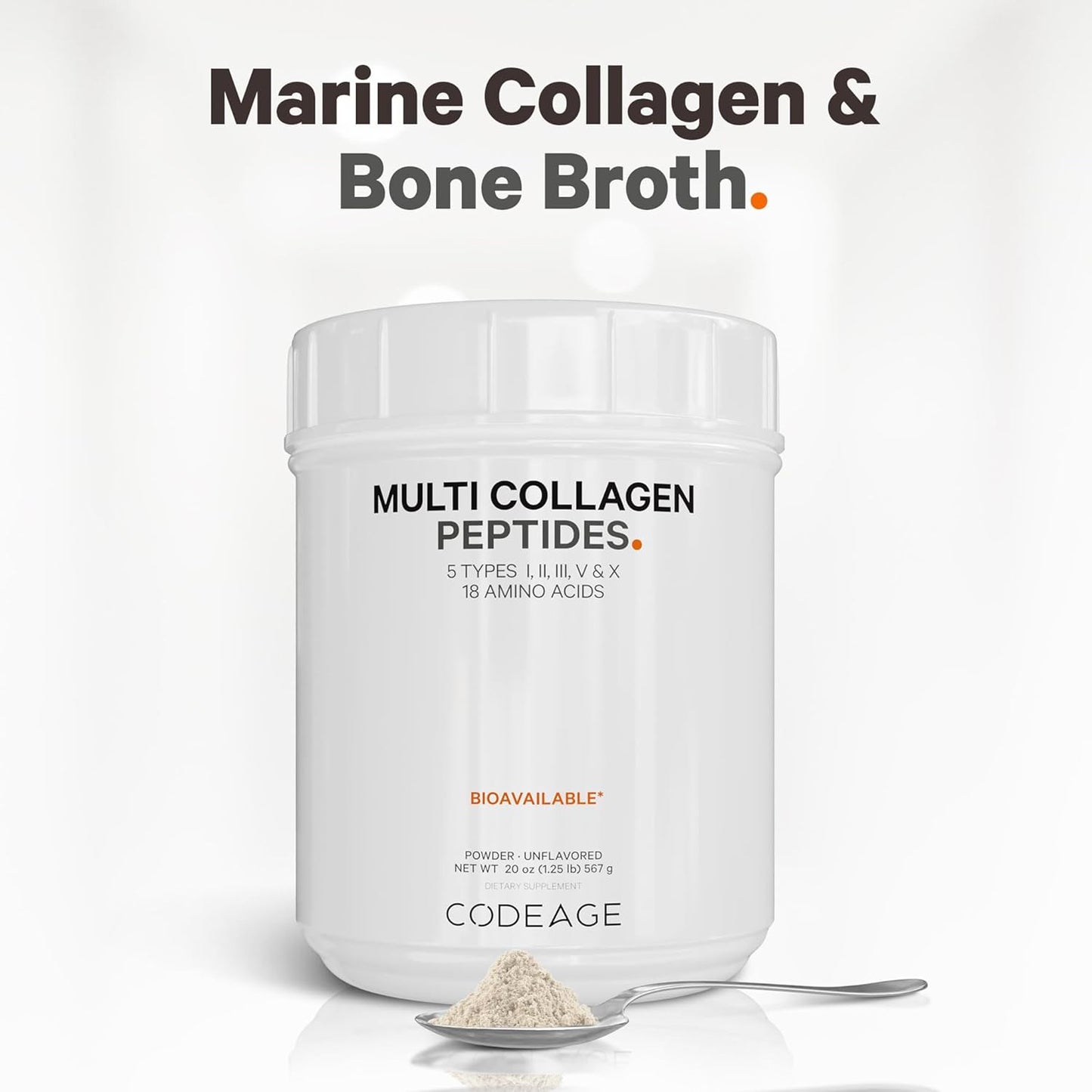 Codeage Ultimate Muscle & Recovery Bundle: Collagen Peptides Powder + Beef Protein Supplement