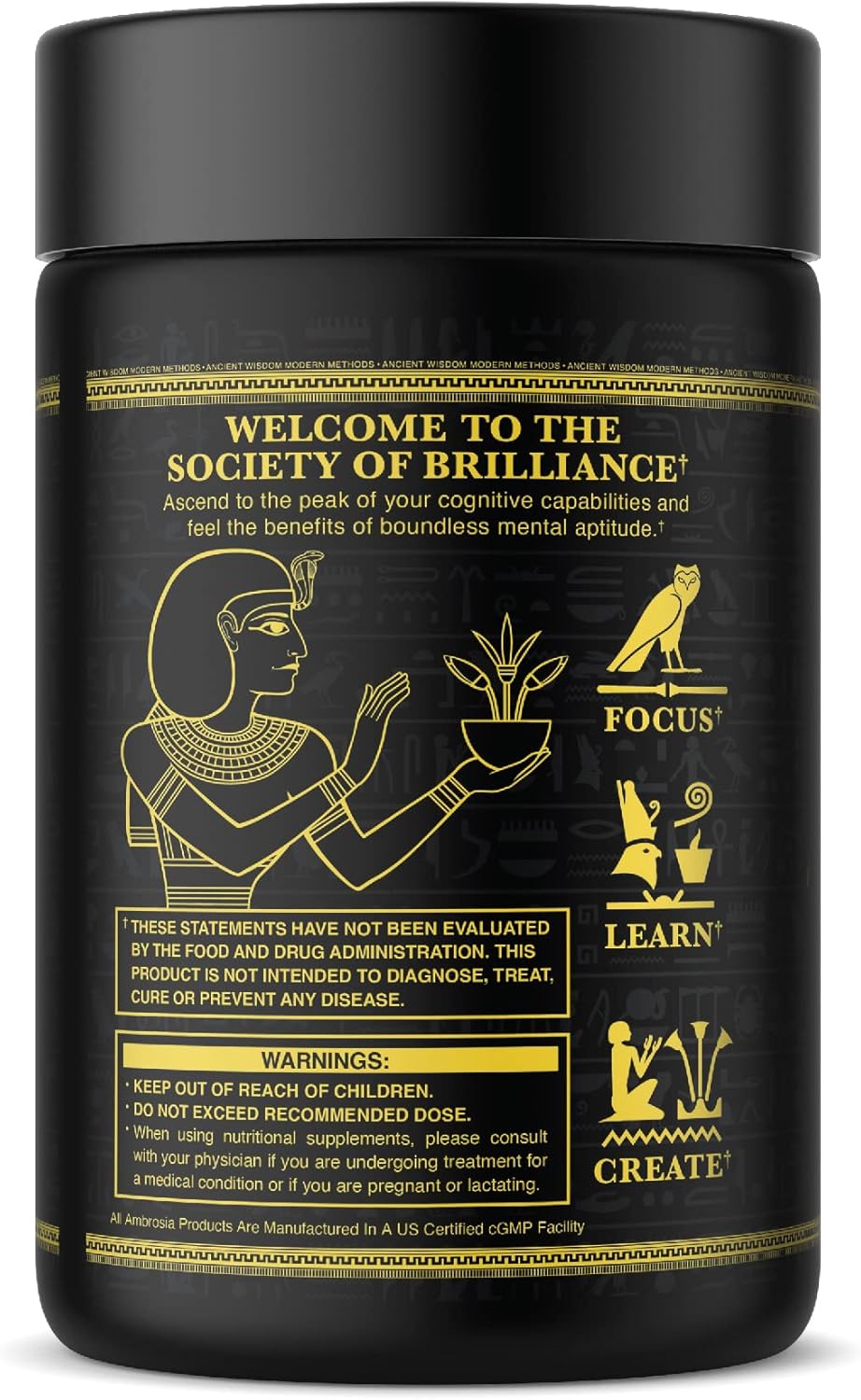 Cognitive Enhancer Capsules - Boost Memory, Focus, & Communication | Alpha GPC, Choline, BaCognize | 120 Veggie Capsules