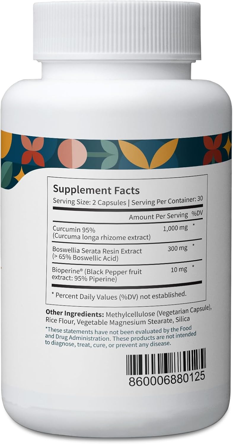 Cognitive Health Bundle: Cognitive Complex, Turmeric Curcumin, Ashwagandha - Brain Function Support - 3 Pack, All-Natural Plant-Based Formulas