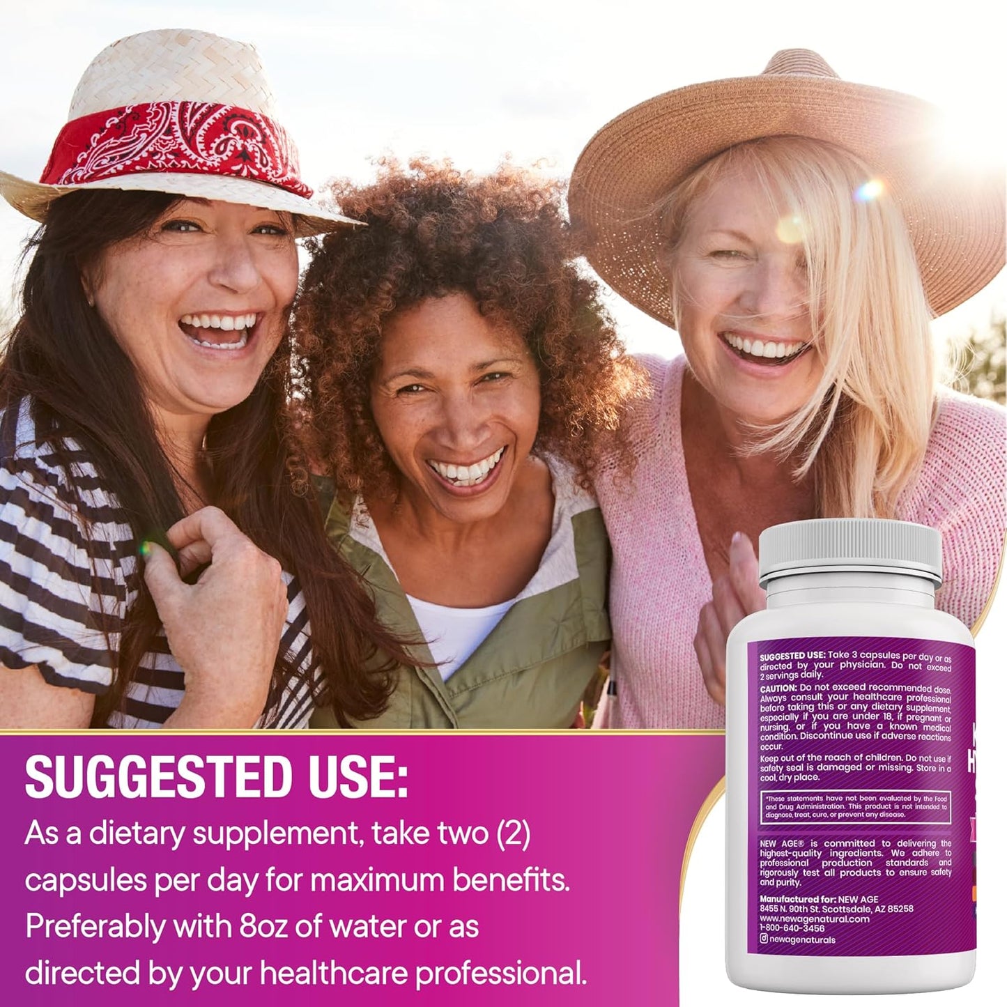 Collagen, Biotin, Keratin, Saw Palmetto, Hyaluronic Acid Pills - Hair Skin Nails Vitamins with DHT Blocker - 90 Count