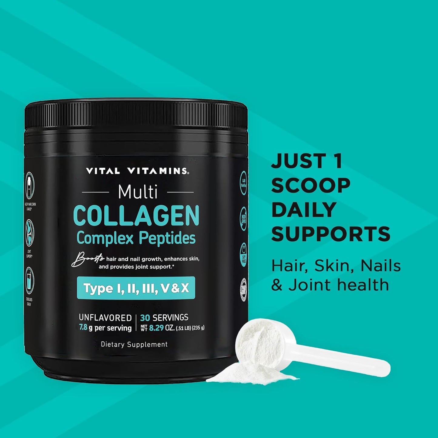 Collagen Boost Bundle: Multi Collagen Pills and Peptides Powder for Vital Vitamins