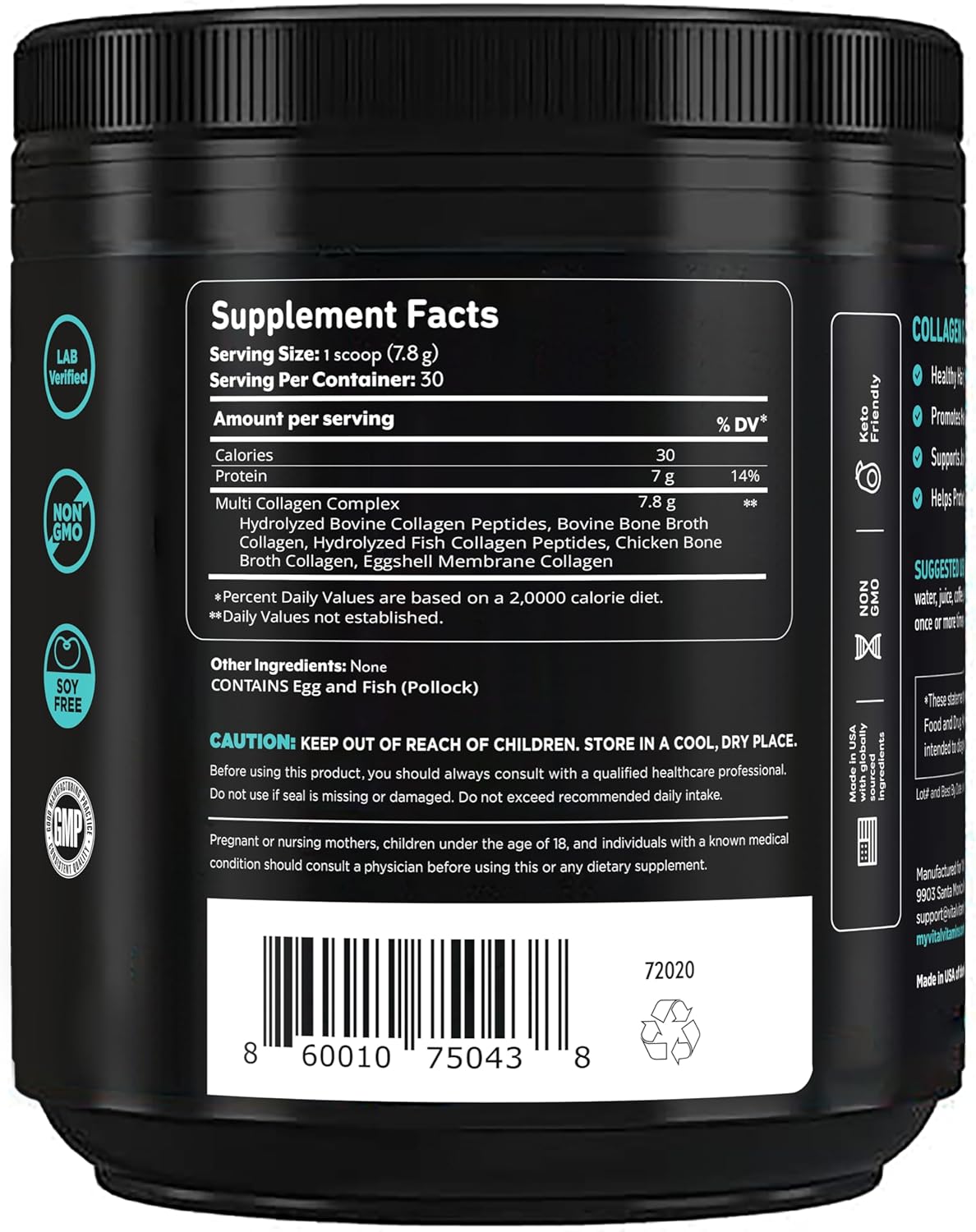 Collagen Boost Bundle: Multi Collagen Pills and Peptides Powder for Vital Vitamins