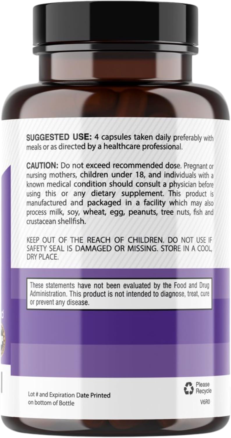 Collagen Complex Supplement for Healthy Skin, Hair, and Joints - Anti-Aging Formula for Women and Men - 120 Capsules