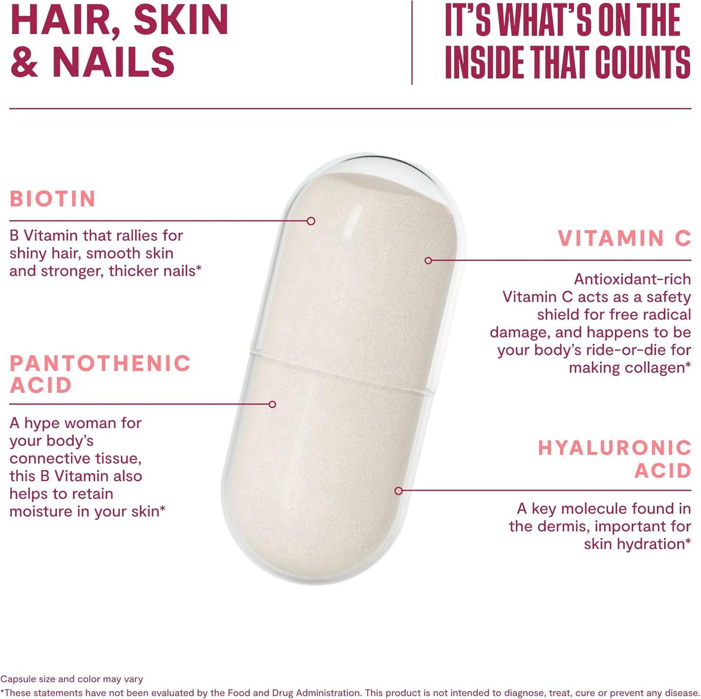 Collagen & Hair Skin Nails Bundle - Supports Skin, Hair, and Nail Health, Non GMO Formula (120 Capsules)