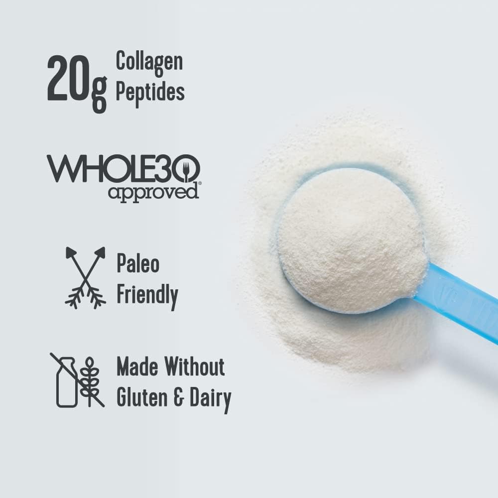 Collagen Peptides Powder 19.3oz + Type II Collagen Pills Supplement